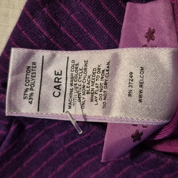 REI girls size Large or 14/16 2 tone purple long sleeve shirt NWOT - Picture 6 of 6